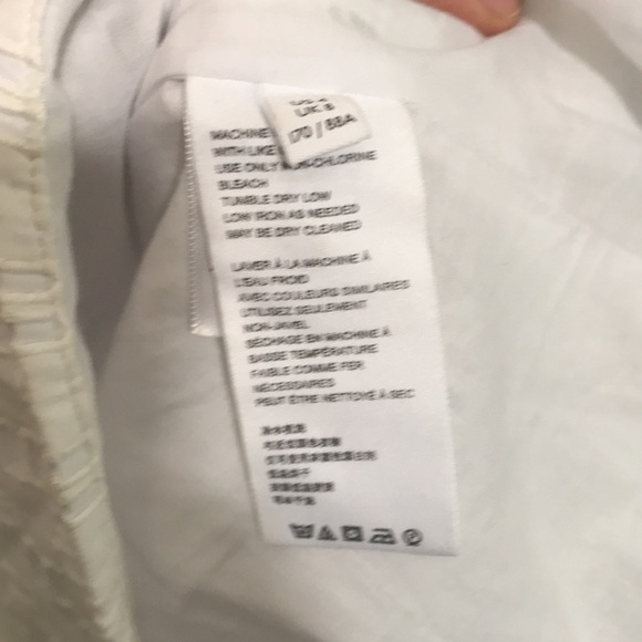 Anthropologie White Eyelet Fully Lined Belted Romper size 4 - Picture 7 of 12